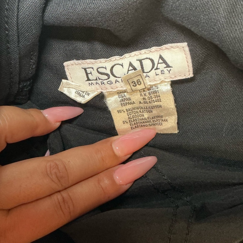 Escada Classic Black Pants - Picture 8 of 10
